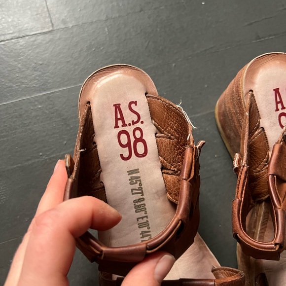 A.S. 98 Nasser Platform Sandals, size 36 - Picture 3 of 6